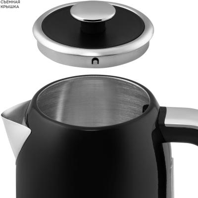 Чайник электрический GALAXY LINE GL 0350 черный нерж.сталь