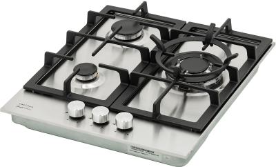 Поверхность газовая KRONA TORDO 45 IX нерж. сталь ( WOK,  г/к, )