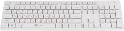Комплект (клавиатура+мышь) OKLICK 240M, USB, беспроводной, белый