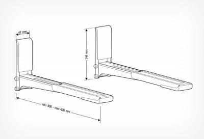 Кронштейн для СВЧ HOLDER MWS-2003 черный