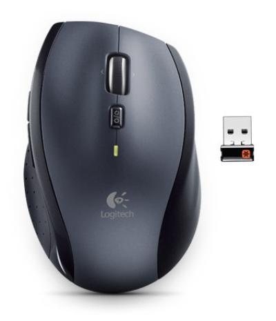 Мышь LOGITECH M705 серебристый/черный лазерная (1000dpi) беспроводная