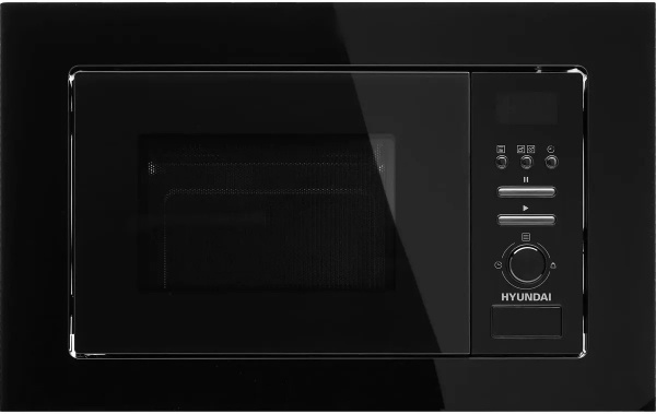 Встраиваемая микроволновая печь HYUNDAI HBW 2040 BG черный (20л.)