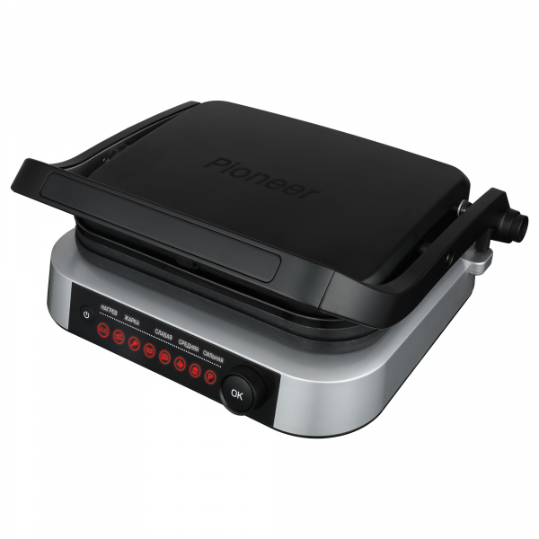 Электрогриль PIONEER GR1020E черный/серебро