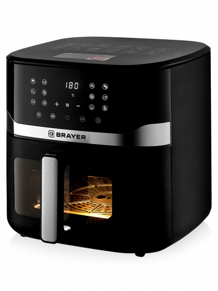 Аэрогриль BRAYER BR2040 черный (10л, 12 программ)