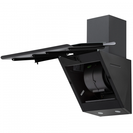 Вытяжка каминная наклонная KRONA URAN 600 DN BLACK 4S