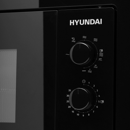 Встраиваемая микроволновая печь HYUNDAI HBW 2030 BG черный (20л.)