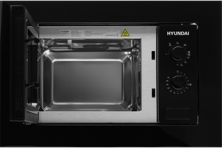 Встраиваемая микроволновая печь HYUNDAI HBW 2030 BG черный (20л.)