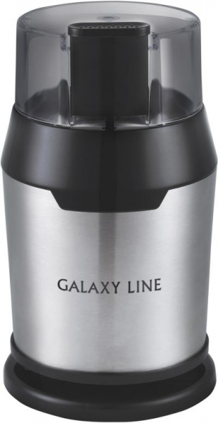 Кофемолка Galaxy Line GL 0906 200Вт черный/серебристый (сист.помол.:ротац.нож вместим.:60гр)