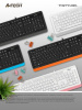 Клавиатура A4 Fstyler FK10 белый/серый USB Multimedia