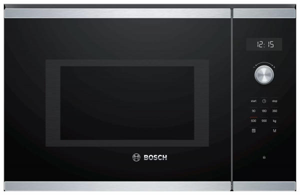 Встраиваемая микроволновая печь BOSCH BFL554MS0 25л. 900Вт нержавеющая сталь/черный